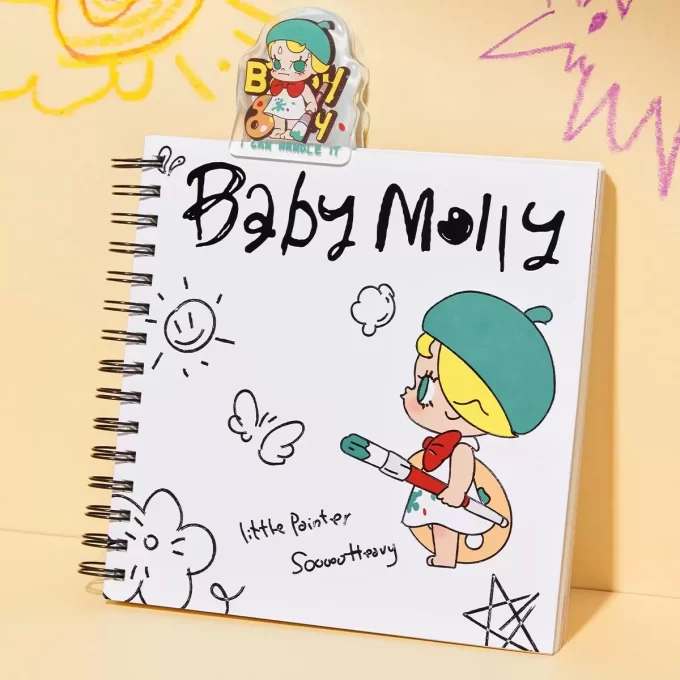 ¡Bebé Molly cuando tenía tres años! Serie: Cuaderno de bocetos