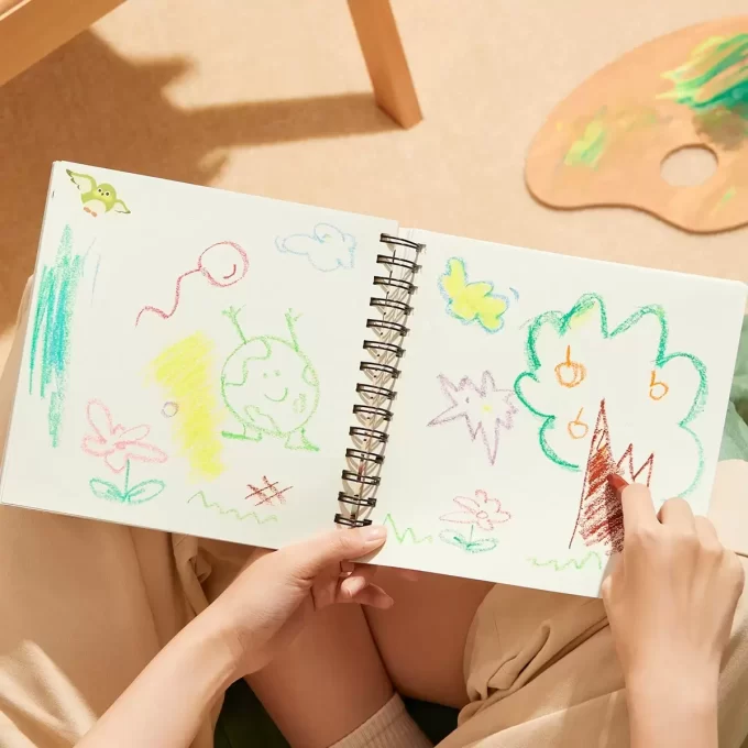 ¡Bebé Molly cuando tenía tres años! Serie: Cuaderno de bocetos