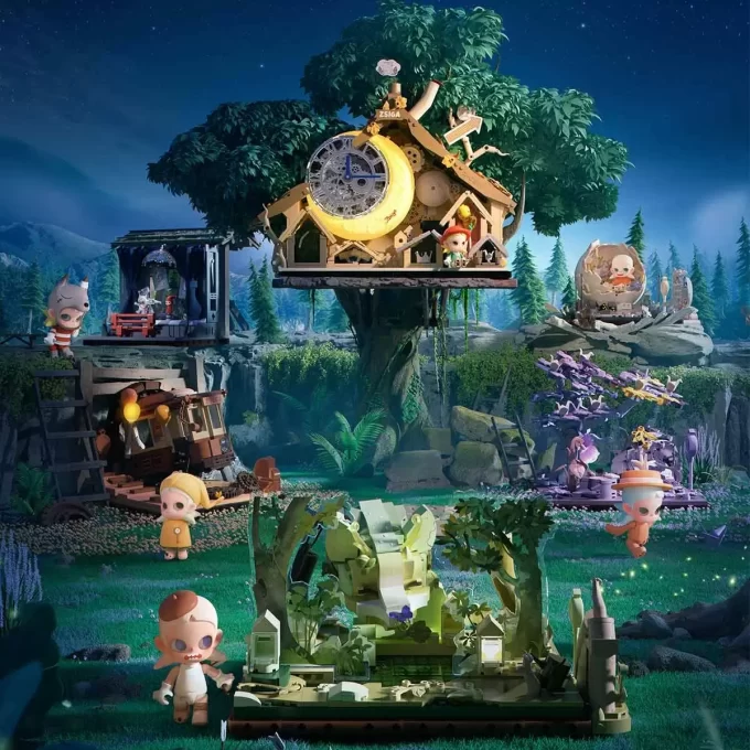 Bloques de la serie Zsiga Caminando hacia el bosque