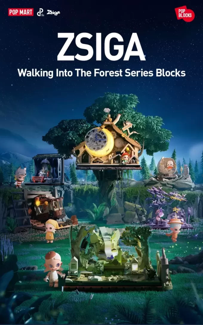 Bloques de la serie Zsiga Caminando hacia el bosque