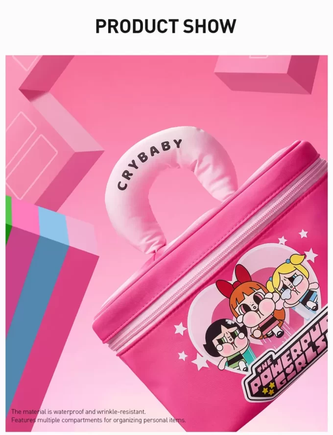 Bolsa de cosméticos CRYBABY × Serie Las Chicas Superpoderosas