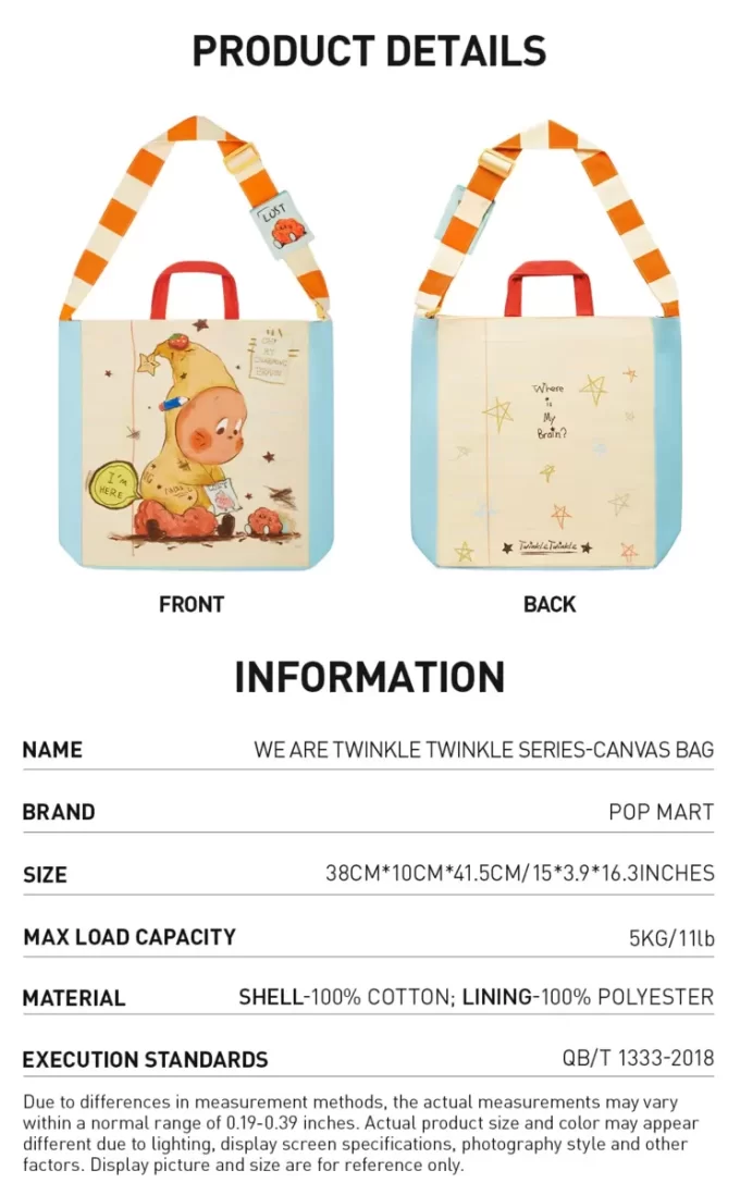 Bolsa de lona de la serie We Are Twinkle Twinkle