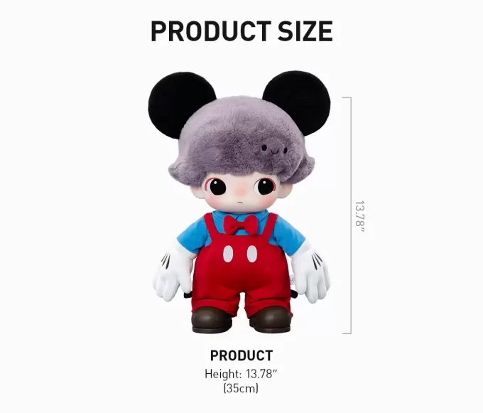 Bolsa de peluche de vinilo de Mickey de la serie DIMOO WORLD × DISNEY
