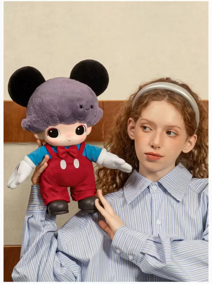 Bolsa de peluche de vinilo de Mickey de la serie DIMOO WORLD × DISNEY