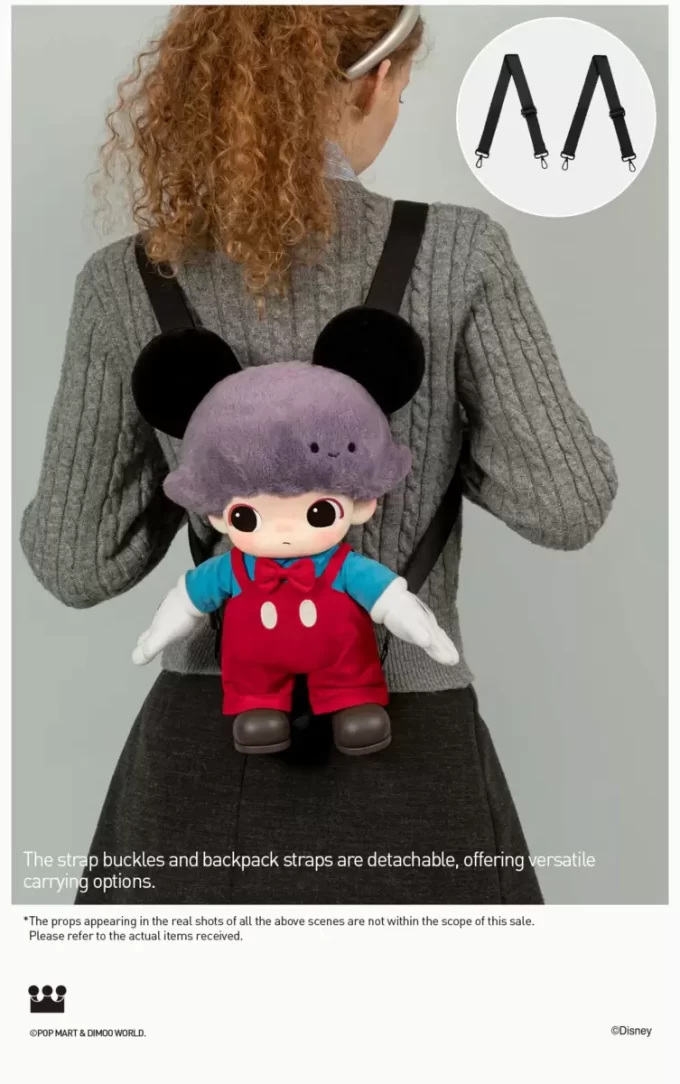 Bolsa de peluche de vinilo de Mickey de la serie DIMOO WORLD × DISNEY
