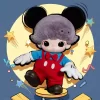 Bolsa de peluche de vinilo de Mickey de la serie DIMOO WORLD × DISNEY