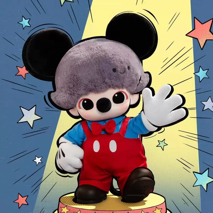 Bolsa de peluche de vinilo de Mickey de la serie DIMOO WORLD × DISNEY