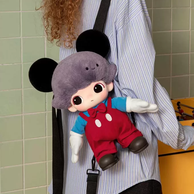 Bolsa de peluche de vinilo de Mickey de la serie DIMOO WORLD × DISNEY