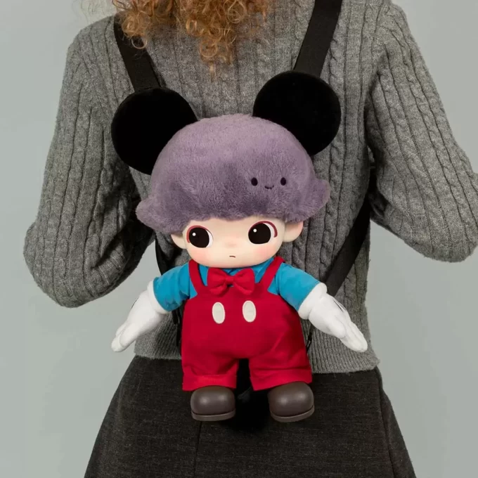 Bolsa de peluche de vinilo de Mickey de la serie DIMOO WORLD × DISNEY