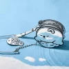 Bolso bandolera DIMOO Aquarium Series (Oso Polar)