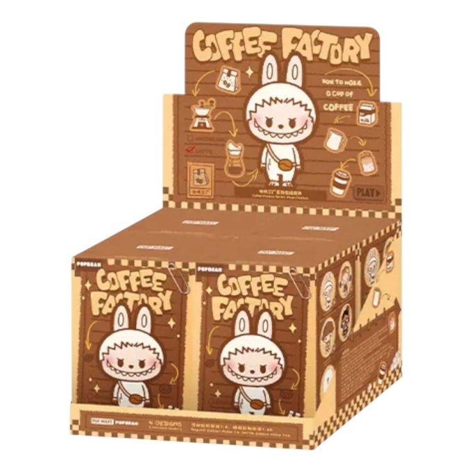 Caja sellada con colgante de peluche de la fábrica de café Pop Bean (4 cajas sorpresa)