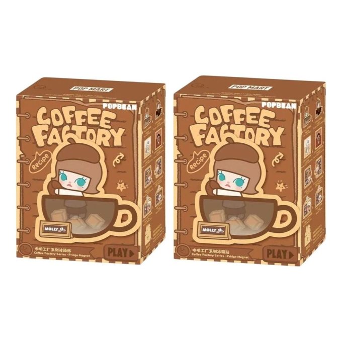 Caja sellada con imán para refrigerador de Pop Bean Coffee Factory (2 cajas ciegas)