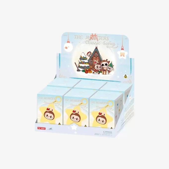 Caja sorpresa con colgante de peluche brillante de la serie clásica THE MONSTERS