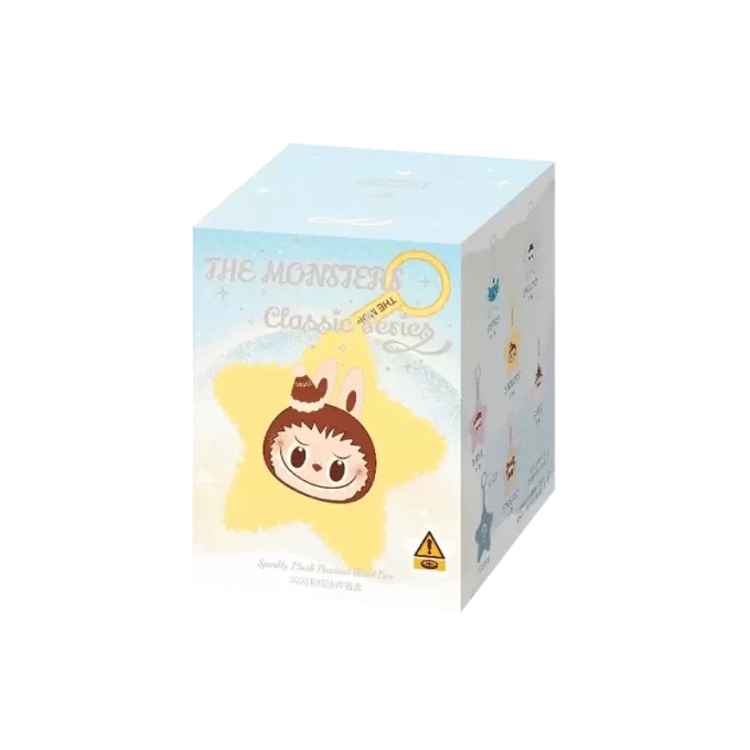 Caja sorpresa con colgante de peluche brillante de la serie clásica THE MONSTERS