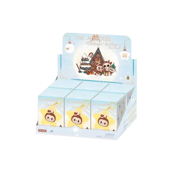Caja sorpresa con colgante de peluche brillante de la serie clásica THE MONSTERS