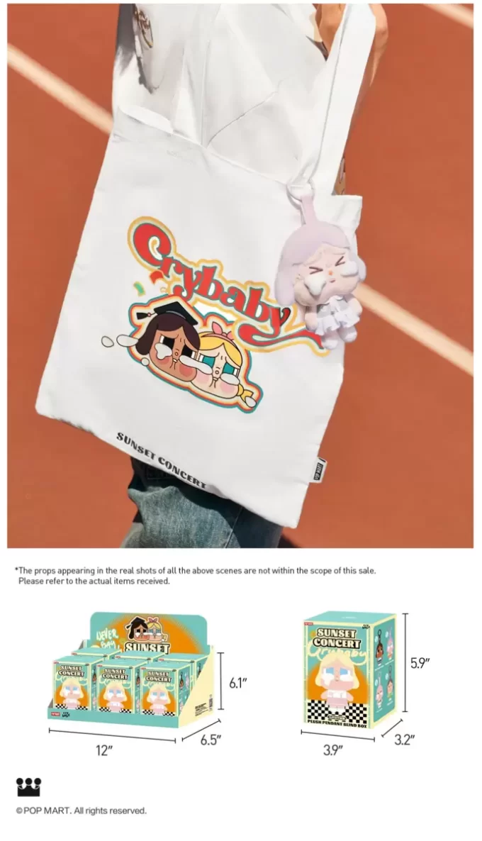 Caja sorpresa con colgante de peluche de la serie CRYBABY Sunset Concert Caja sorpresa con colgante de peluche de la serie CRYBABY Sunset Concert