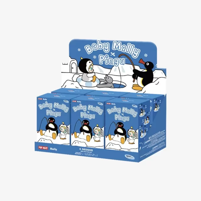 Caja sorpresa con colgante de peluche de vinilo de la serie Baby Molly × Pingu Happy Fishing Caja sorpresa con colgante de peluche de vinilo de la serie Baby Molly × Pingu Happy Fishing