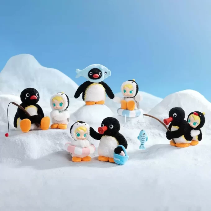 Caja sorpresa con colgante de peluche de vinilo de la serie Baby Molly × Pingu Happy Fishing Caja sorpresa con colgante de peluche de vinilo de la serie Baby Molly × Pingu Happy Fishing