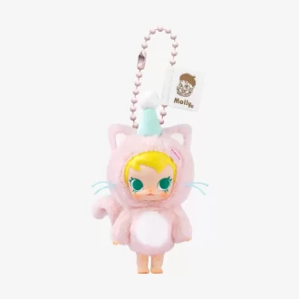 Caja sorpresa con colgante de peluche de vinilo de la serie Baby Molly Pocket Friends