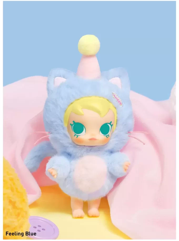 Caja sorpresa con colgante de peluche de vinilo de la serie Baby Molly Pocket Friends
