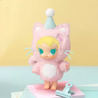 Caja sorpresa con colgante de peluche de vinilo de la serie Baby Molly Pocket Friends