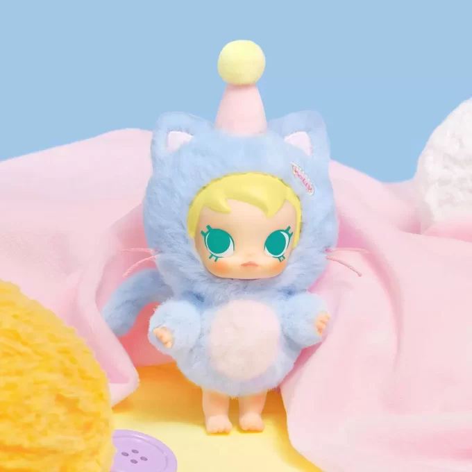 Caja sorpresa con colgante de peluche de vinilo de la serie Baby Molly Pocket Friends