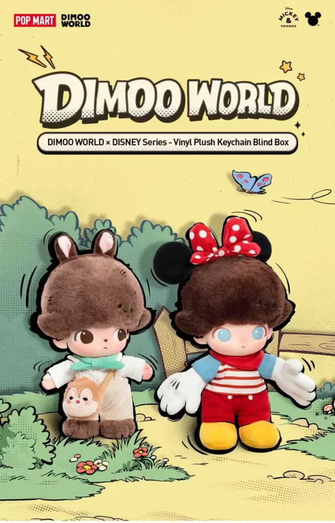 Caja sorpresa de llavero de peluche de vinilo de la serie DIMOO WORLD × DISNEY Caja sorpresa de llavero de peluche de vinilo de la serie DIMOO WORLD × DISNEY