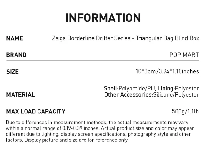 Caja sorpresa triangular de la serie Zsiga Borderline Drifter Caja sorpresa triangular de la serie Zsiga Borderline Drifter