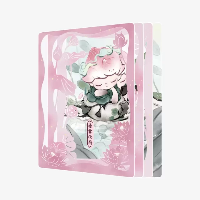 Colección de figuras y tarjetas de arte de la serie Historias en la Copa de DIMOO