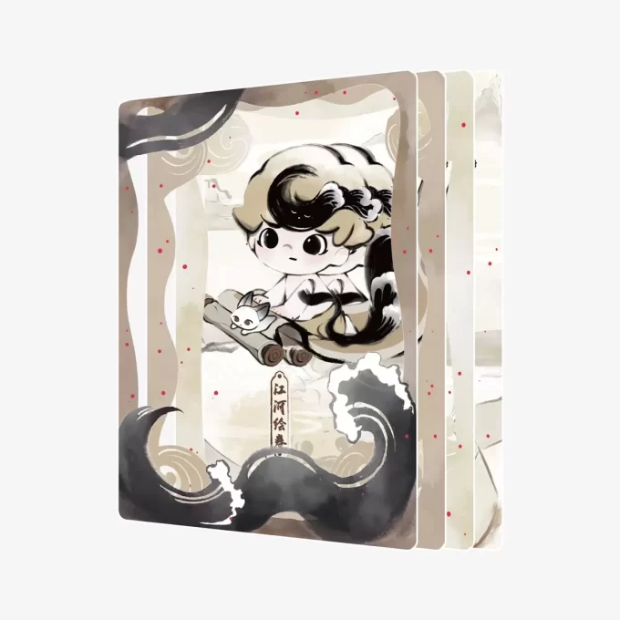 Colección de figuras y tarjetas de arte de la serie Historias en la Copa de DIMOO
