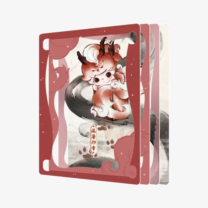 Colección de figuras y tarjetas de arte de la serie Historias en la Copa de DIMOO