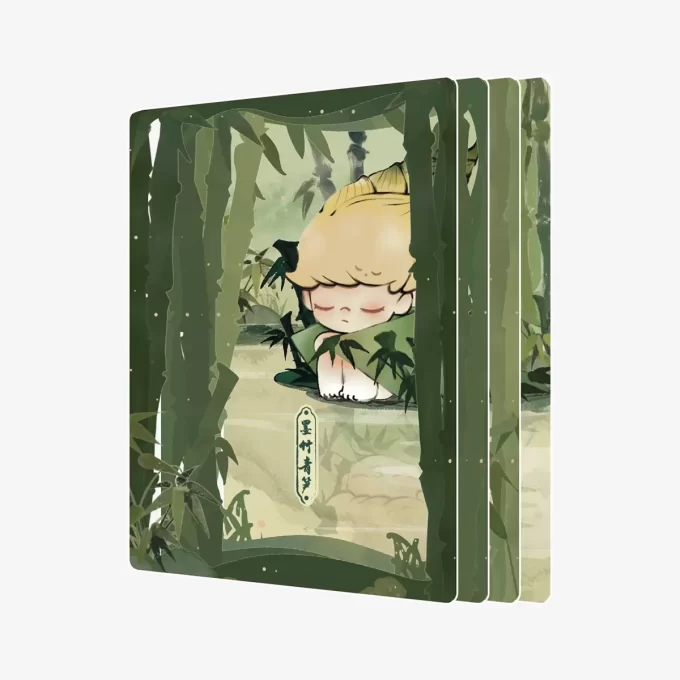 Colección de figuras y tarjetas de arte de la serie Historias en la Copa de DIMOO