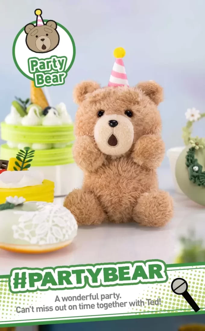 Colgante de peluche de acción de oso de peluche Ted2 Colgante de peluche de acción de oso de peluche Ted2