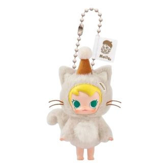 Colgante de peluche de vinilo de Baby Molly Pocket Friends “Es hora de la merienda”