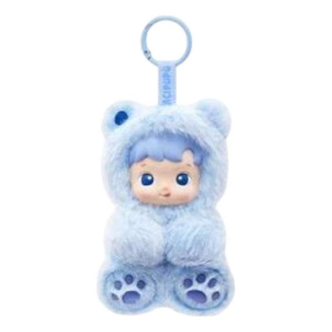 Colgante de peluche de vinilo de osito de goma Hacipupu con sabor a arándano