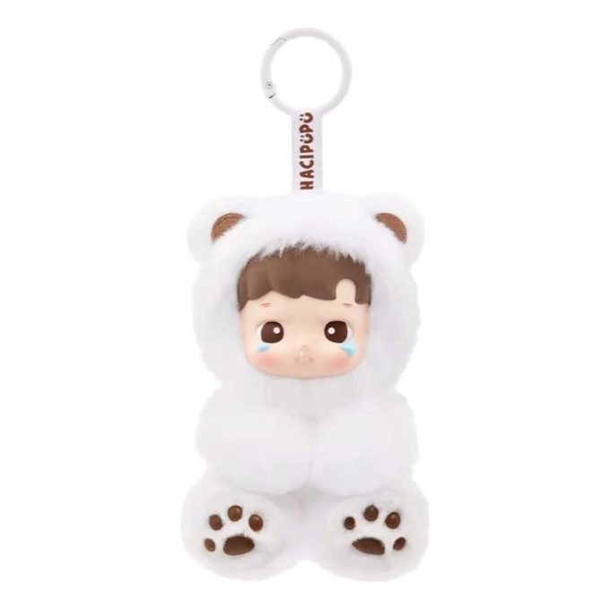 Colgante de peluche de vinilo de osito de goma Hacipupu “Sabor a café con leche”, edición secreta