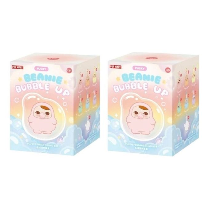 Colgante de peluche Pucky Beanie Bubble Up en estuches sellados (2 cajas sorpresa)