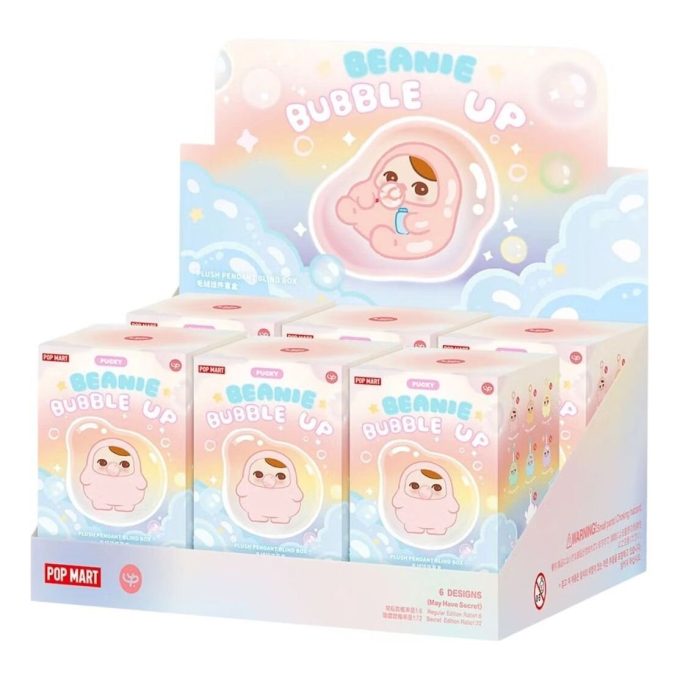 Colgante de peluche Pucky Beanie Bubble Up en estuches sellados (6 cajas sorpresa)