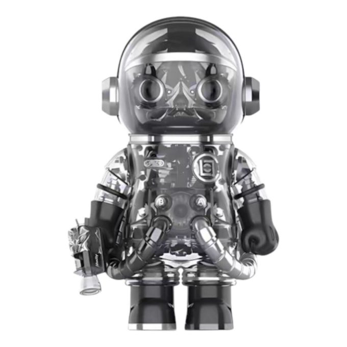 Conjunto Mega Space Molly Black Alienegra de Pop Mart x CLOT 400%