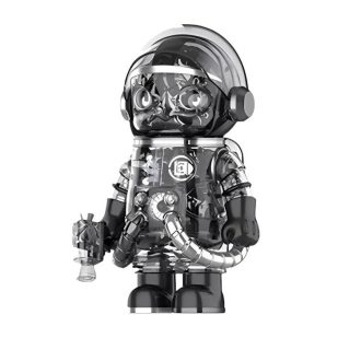Conjunto Mega Space Molly Black Alienegra de Pop Mart x CLOT 400%