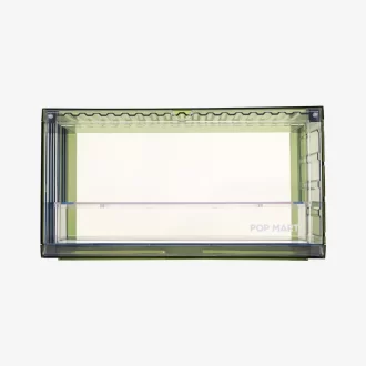Contenedor de exhibición ensamblado POP MART (verde transparente)