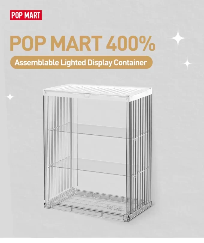Contenedor de exhibición iluminado ensamblable al 400% POP MART Contenedor de exhibición iluminado ensamblable al 400% POP MART