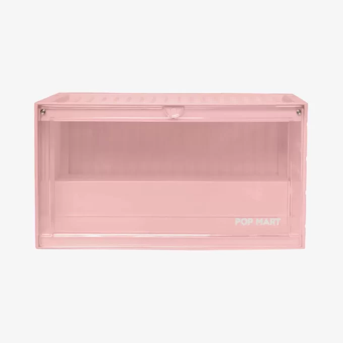 Contenedor de exhibición luminoso POP MART (blanco, amarillo y rosa)