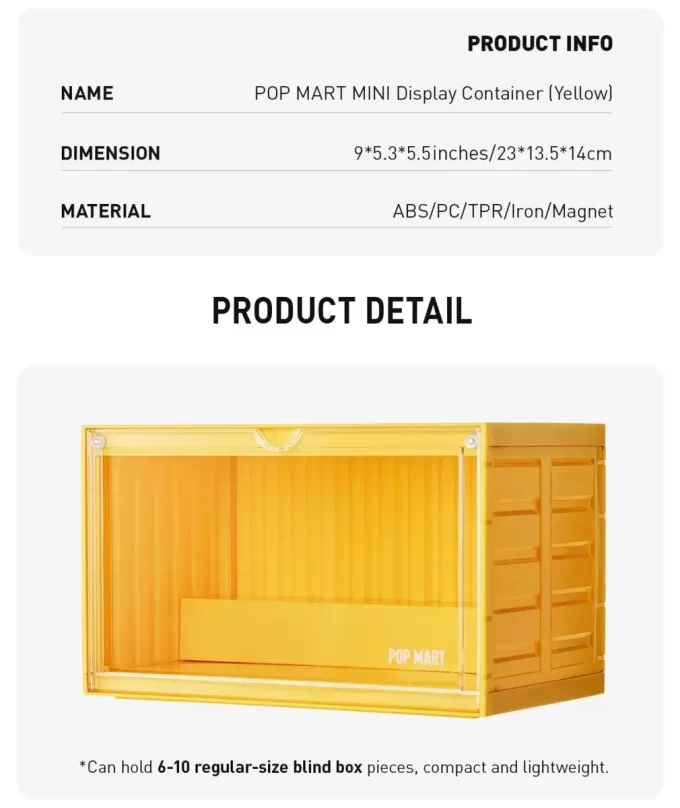 Contenedor de exhibición POP MART MINI