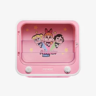 CRYBABY × Serie Las Chicas Superpoderosas – Contenedor de exhibición luminoso para set de TV