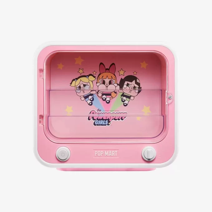 CRYBABY × Serie Las Chicas Superpoderosas – Contenedor de exhibición luminoso para set de TV