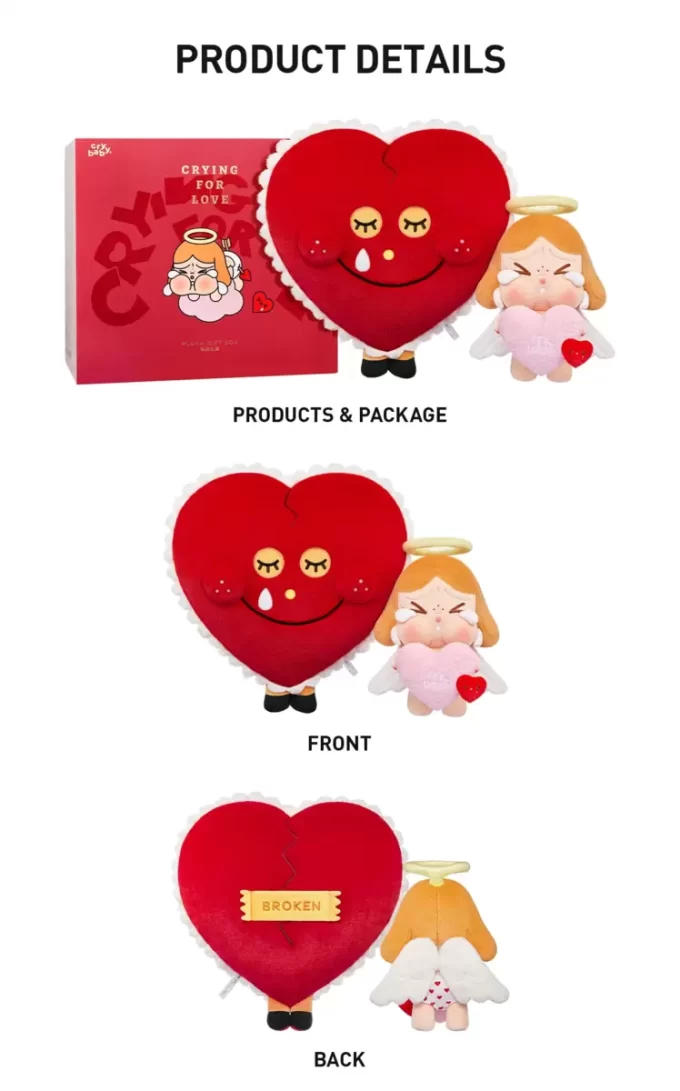 CRYBABY Serie Llorando por Amor – Caja de Regalo de Peluche CRYBABY Serie Llorando por Amor – Caja de Regalo de Peluche