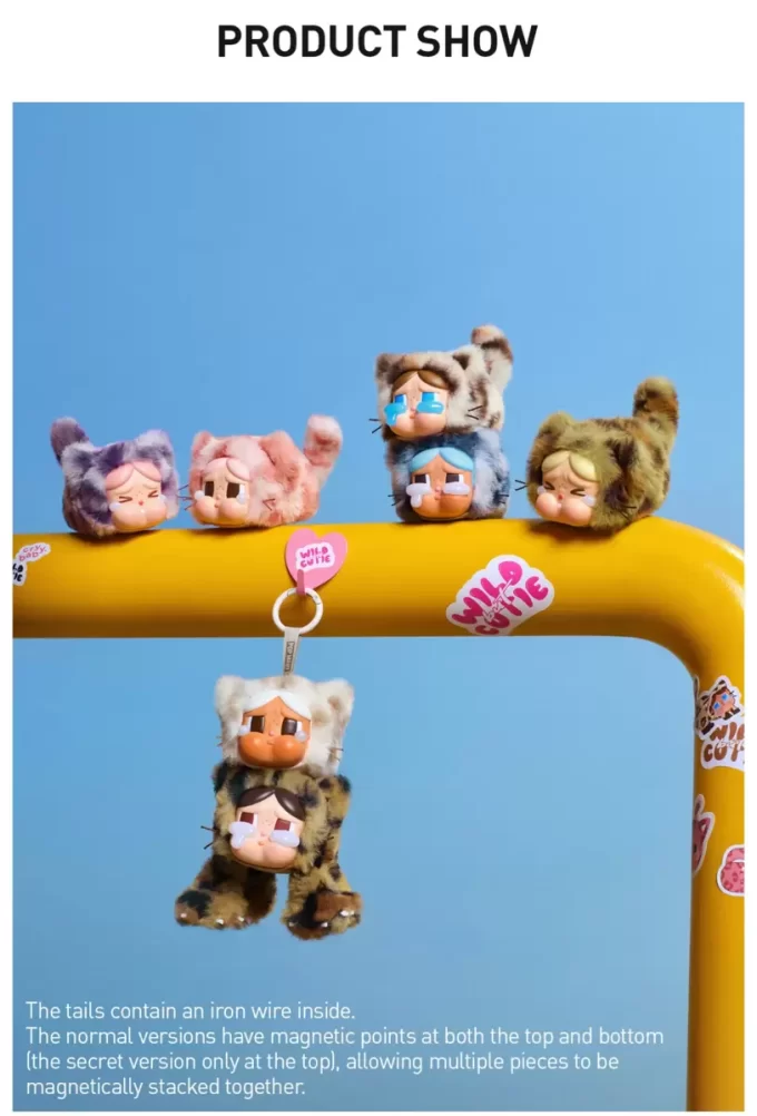 CRYBABY Serie Salvaje pero Lindo – Caja Sorpresa con Colgante de Peluche de Vinilo CRYBABY Serie Salvaje pero Lindo – Caja Sorpresa con Colgante de Peluche de Vinilo