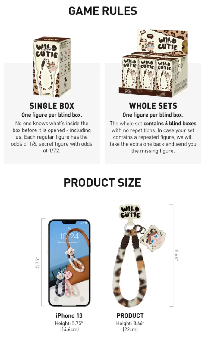 CRYBABY Serie Salvaje pero Lindo – Caja Sorpresa de Amuletos para Teléfono CRYBABY Serie Salvaje pero Lindo – Caja Sorpresa de Amuletos para Teléfono