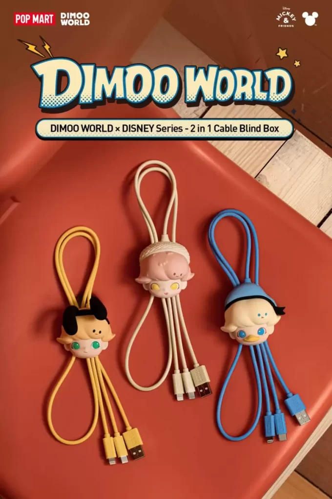 DIMOO WORLD × DISNEY Serie – Caja ciega de cable 2 en 1 DIMOO WORLD × DISNEY Serie – Caja ciega de cable 2 en 1